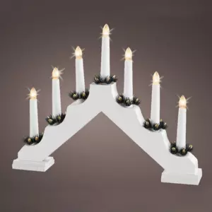 Candelabro luminoso Luxe Blanco