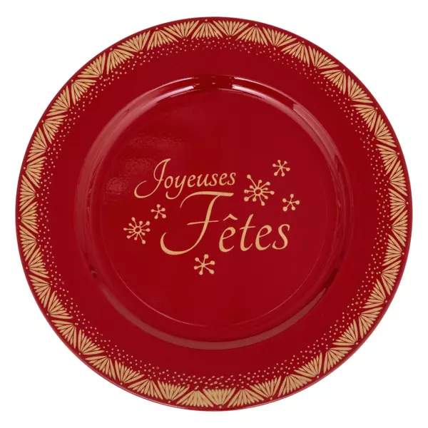 PRGN 24 SOTTOPIATTI CIRCOLARI Rosso 33CM Natalizi Natale Decoro TAVOLA - copertina