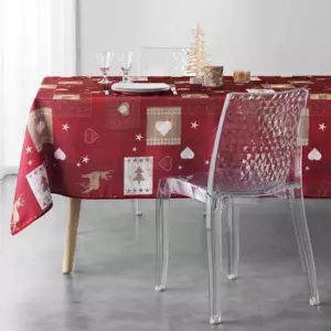 Nappe rectangulaire (L240 cm) Augustin Rouge