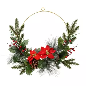 Couronne de Nol Fleur d'hiver