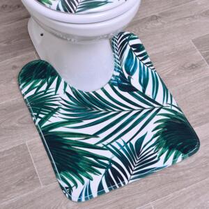 Alfombra de contorno de WC Tropicale Verde
