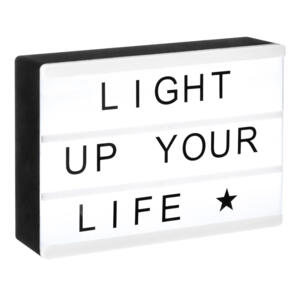 Caja de luz con letras Light Blanco