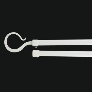 Set bastone per tenda doppio allungabile (L210 - L380 cm / D19 mm) Atelier  Bianco opaco - Accessori, bastoni tenda - Eminza