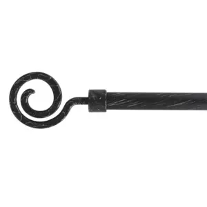 Kit de tringle extensible (L120 - L210 cm / D19 mm) Demeure Noir