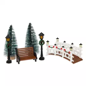 Lot d accessoires Am nagement de parc pour am nager un village Village de Noel Eminza