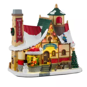 Village de Noël Lemax lumineux et musical Chalet du Père Noël - Village