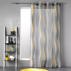 Visillo (140 x 240 cm) Ondulys Gris antracita
