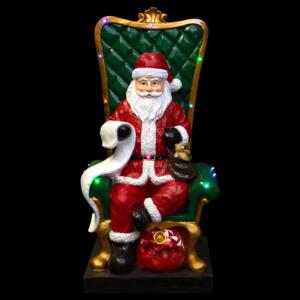 Père Noël et son siège H100 cm