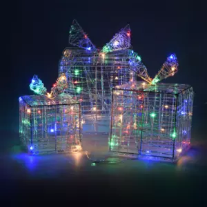 Lot de 3 cadeaux lumineux Munera Multicolore 90 LED