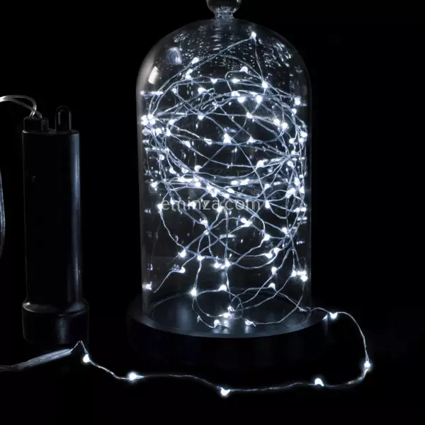 Lightsgo® Lotus-LED Lichterkette Batteriebetrieben – 20 LEDs, 2 Meter, Kaltweiß, Ideal Für Deko, Partys & Gemütliche Atmosphäre