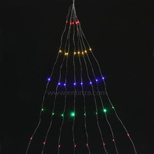 Guirlande lumineuse Micro LED Grappe 2 m Multicolore 160 LED CA à piles
