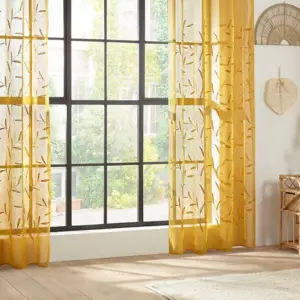 Voilage (140 x 240 cm) Izzy Jaune ocre