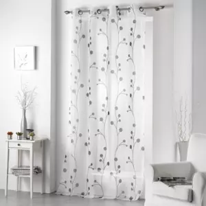 Voilage (140 x 240 cm) Clochettes Anthracite