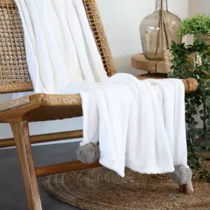 Plaid doux (160 cm) Mellow Blanc