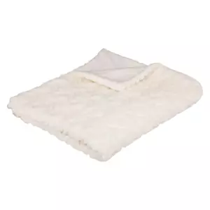 Manta imitacin piel (160 cm) Mara Blanco