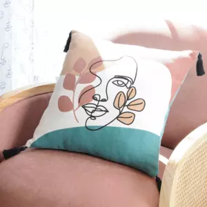 Coussin carr (40 cm) Esquisse Multicolore