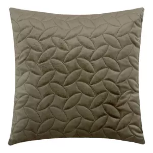 Coussin carr velours (40 cm) Dolce Vert kaki