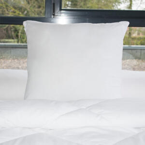 Set di 2 cuscini letto quadrate (60 cm) Lavabili a 95 ° Bianco - Biancheria da  letto - Eminza