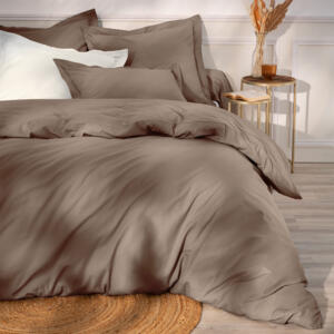 Housse de couette percale de coton (200 cm) Cali Cappuccino