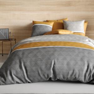 Funda nórdica y dos fundas de almohada en algodón (260 cm) Balmaz Amarillo 