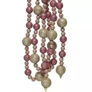 Guirlande perle Miranda 2 m vieux rose