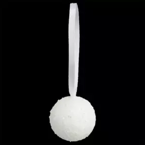Lot de 10 boules de Nol (D60 mm) Crisalis Blanc
