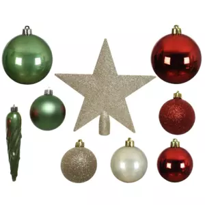 Kit de dcoration de sapin de Nol Novae multi  Vert sauge