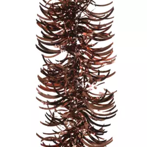 Guirlande de Nol (D10 cm) ondule Alpine Rouge brun