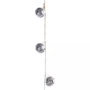 Campanilla para colgar de metal Plata