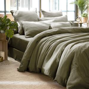 Housse de couette gaze de coton (260 cm) Gaa Vert romarin