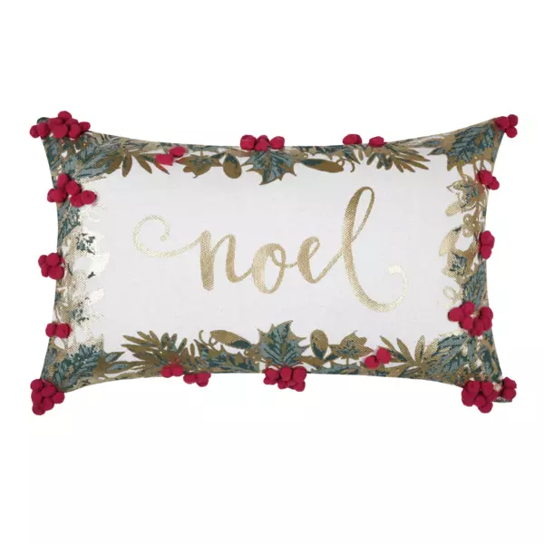 Lot De 2 Coussins De Noël Avec Motif De Renne 30 X 50 Cm En Polyester