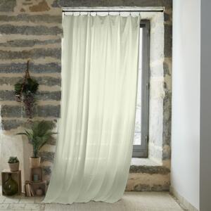 Rideau gaze de coton ajustable (180 x max 300 cm) Gaa Vert tilleul