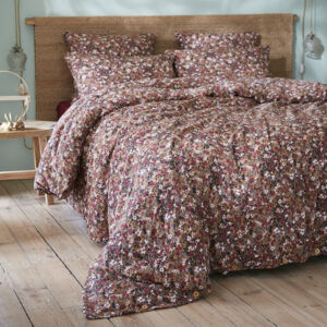 Copripiumino garza di cotone (240 cm) Constance Camel