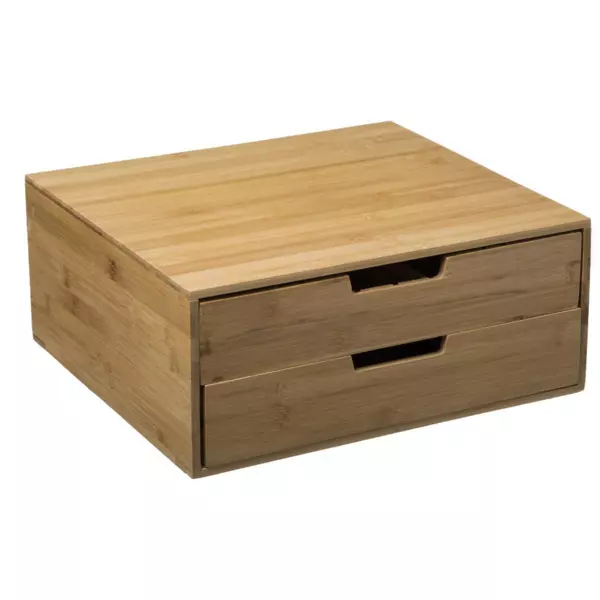 Koffie Capsulehouder Bamboe - 2 lades - Siao Bruin