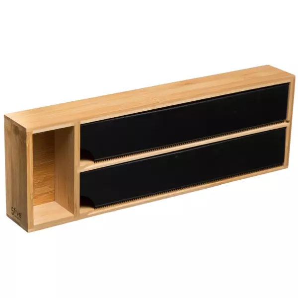 Estantera para tus rollos de cocina Bamb Negro