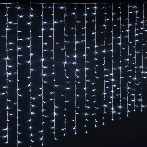 Rideau lumineux H2 m L4 m 800 LED Blanc froid