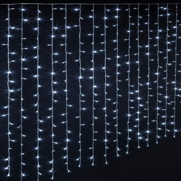 Rideau lumineux LED flocon de neige intérieur rideau lumineux extérieur  décoration de Noël fête, multicolore