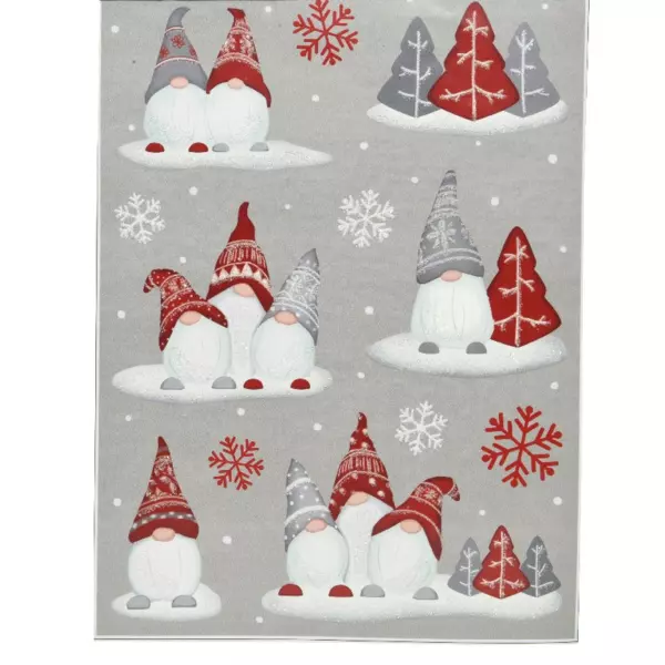 Stickers vitrostatique Lutin de Noël