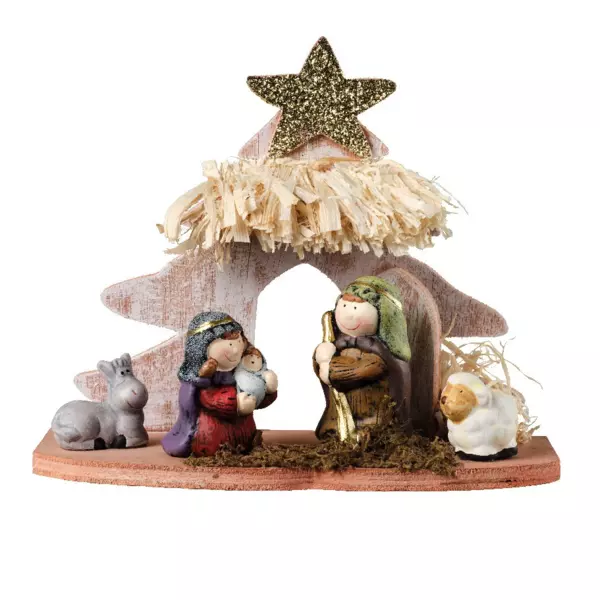 Creche De Noel Complete Pour Crèche De Noël 10Cm. Figurine Ou