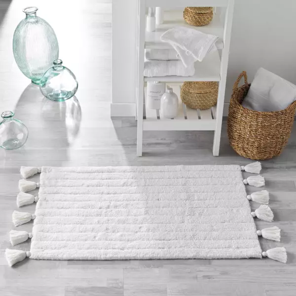 Alfombra para el baño (80 cm) Minatis Blanco