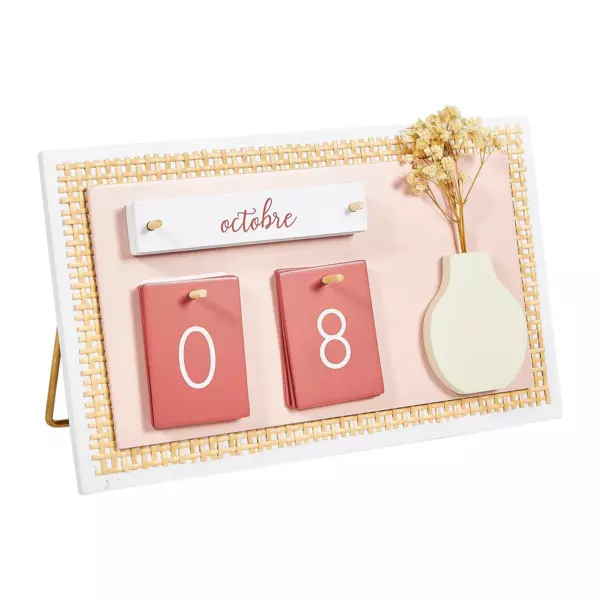Calendrier perpetuel Fleurs séchées Rose