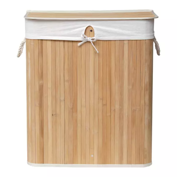 Wasmand met twee compartimenten Anako Beige