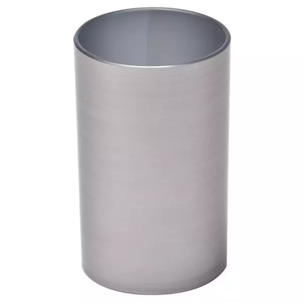 Bicchiere portaspazzolino effetto metallizzato