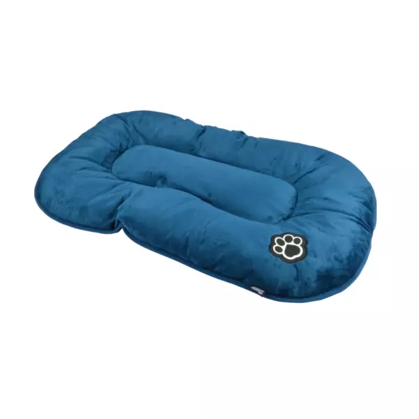 Matelas flocon rversible pour chat et chien Patchy L69 cm Bleu/Charbon