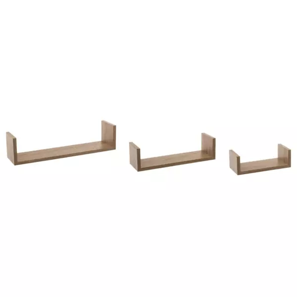 Set van 3 wandplanken Bord Naturel