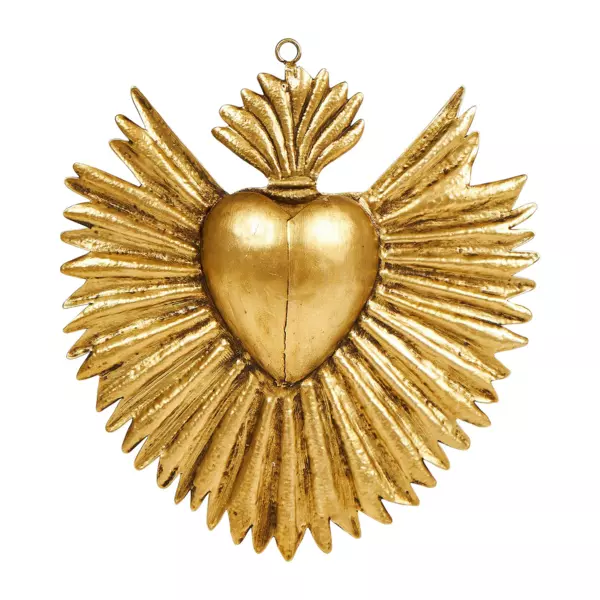 Vgdekoration i metal (H18 cm) Exvoto Guld