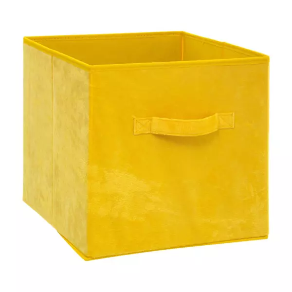 Cesto para ordenar Velouria Amarillo