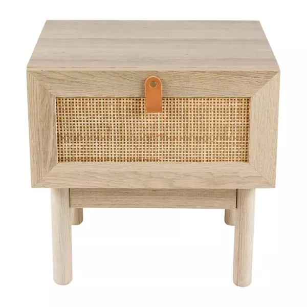Table de chevet cannage (H40 cm) Jaipur Naturel