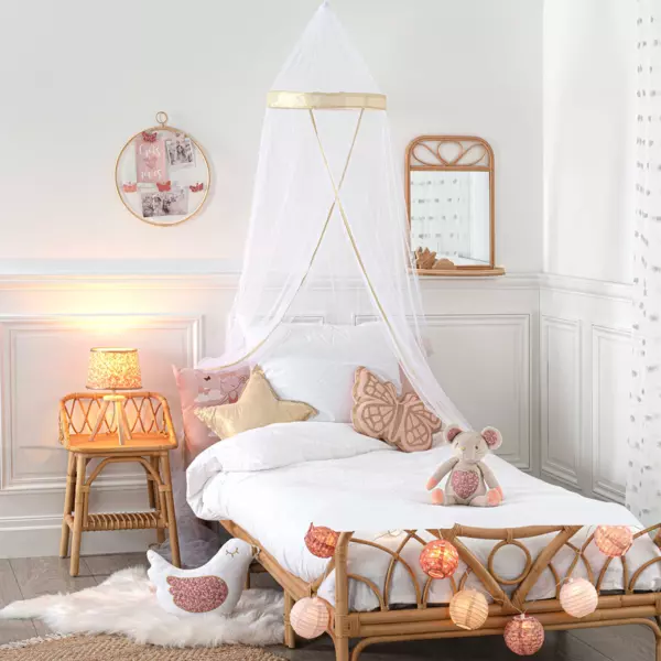 Marco de cama Bordure Blanco