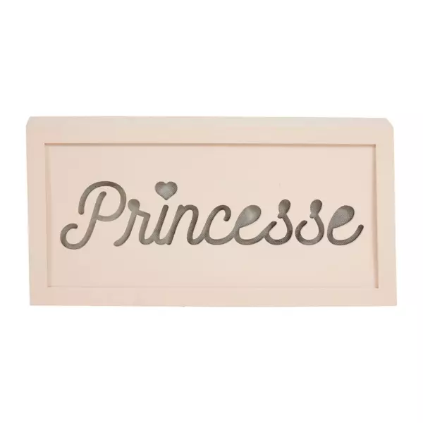 Caja de madera iluminada Princesse Rosa